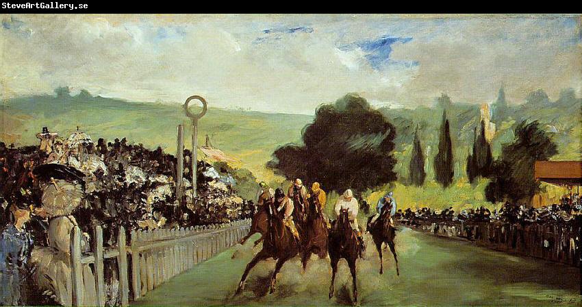 Edouard Manet Course De Chevaux A Longchamp